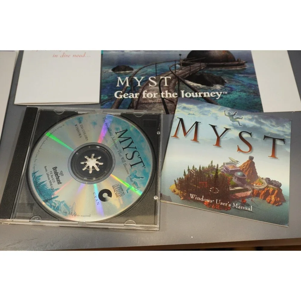 Myst CD-ROM for Windows 3.1 & Win 95 Big Box PC Game 1996 ISLAND Journey Tested